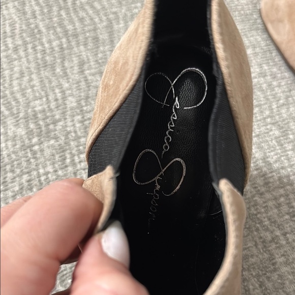 Jessica Simpson Suede Elegant Tan Women's Ankle Boots Sz 8.5 - Picture 2 of 2